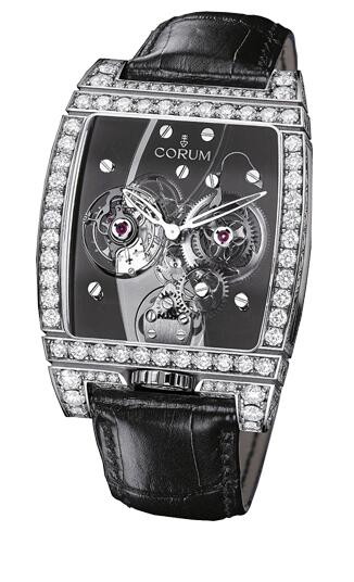 Review Copy Corum Golden Bridge Golden Tourbillon Panoramique Grey Sapphire Watch 382.871.69/0F01 0000